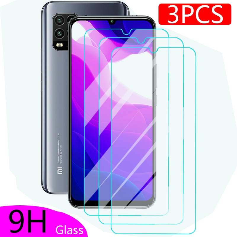 3 pcs protective glass for Xiaomi Mi 10 10T Lite 5G Screen Protector on Redmi Note 10 Pro Max 10S mi10 T S 10tlite Tempered Film