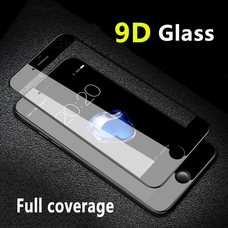 2PCS 9D Tempered Glass For iPhone6 6S 7 8Plus XR XS 11 12 13 Pro Max SE2020 Full Coverage Screen Protector Film Protection Glass