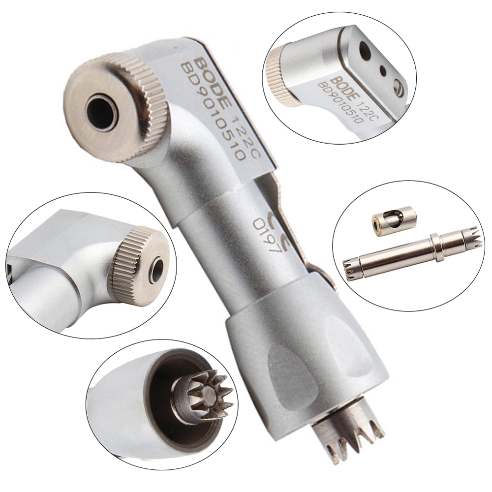 Dental Low Speed Handpiece E Type Latch Contra Angle Head Wrench Rotor and Drive BODE 122C
