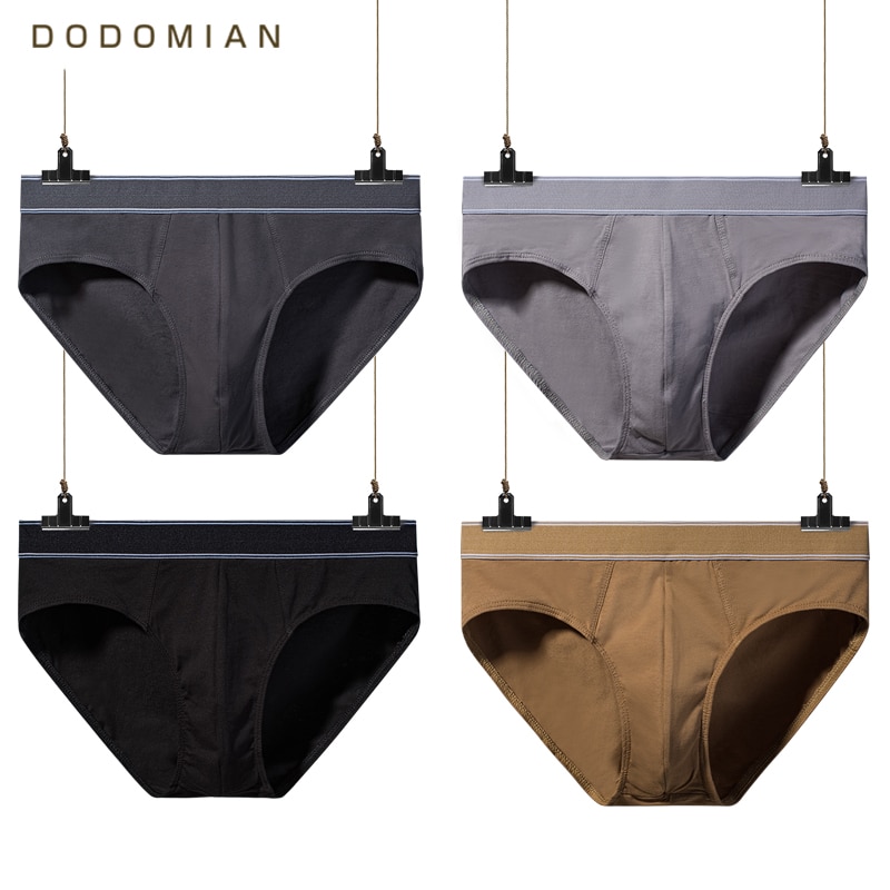 4 pcs/lot Male Print Cotton Briefs Stereoscopic Tailoring Plus Size Underpants Breathable Flexible Homewear Shorts
