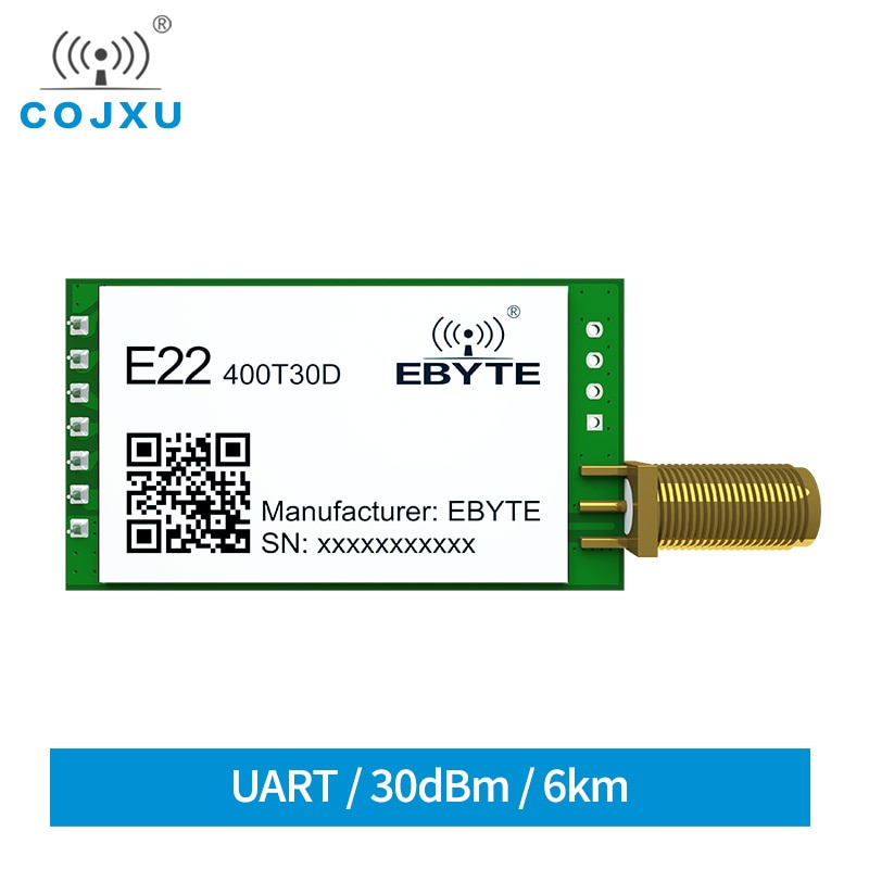 CDSENET SX1268 Lora RF Module 433MHz 30dBm 1W 8km Communication Wireless Transceiver Transmitter Receiver Module E22-400T30D