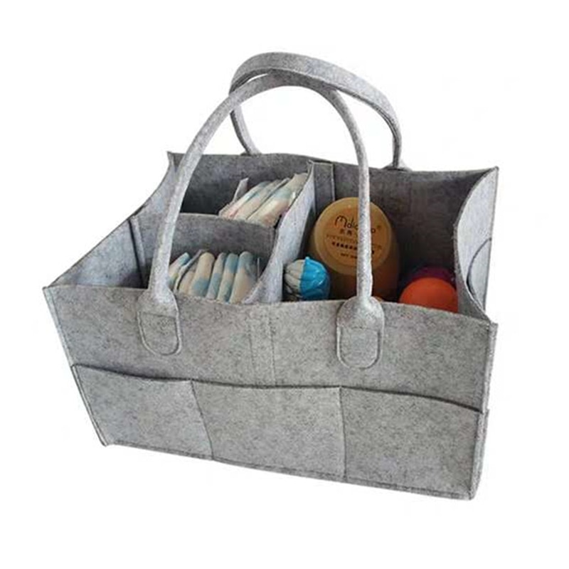 Baby Diaper Bag Caddy Organizer Portable Holder Bag for Changing Table and Car Nursery Essentials Storage Bottle bins Bag