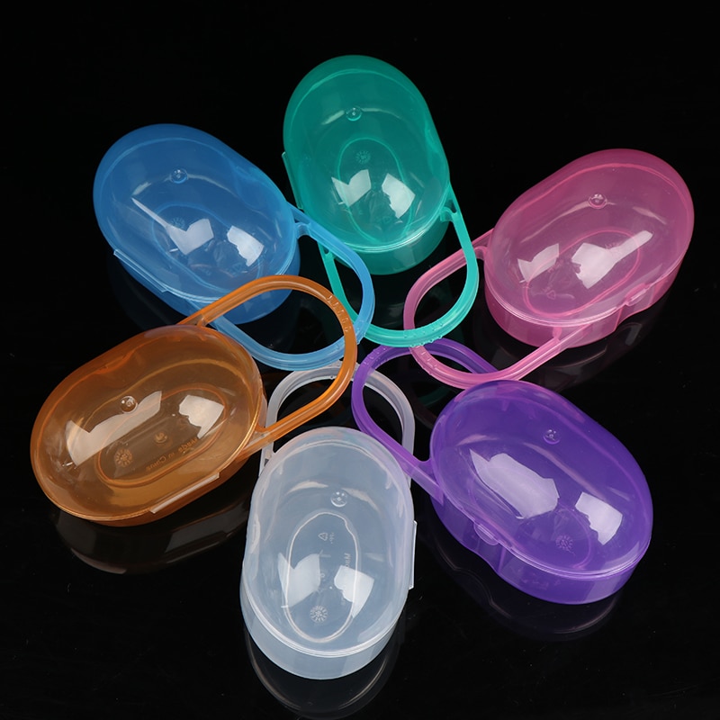 1 Pc Baby Solid Pacifier Box Soother Container Holder Infant Storage Box Travel Storage Case Safe Holder Pacifier PP Dummy Box