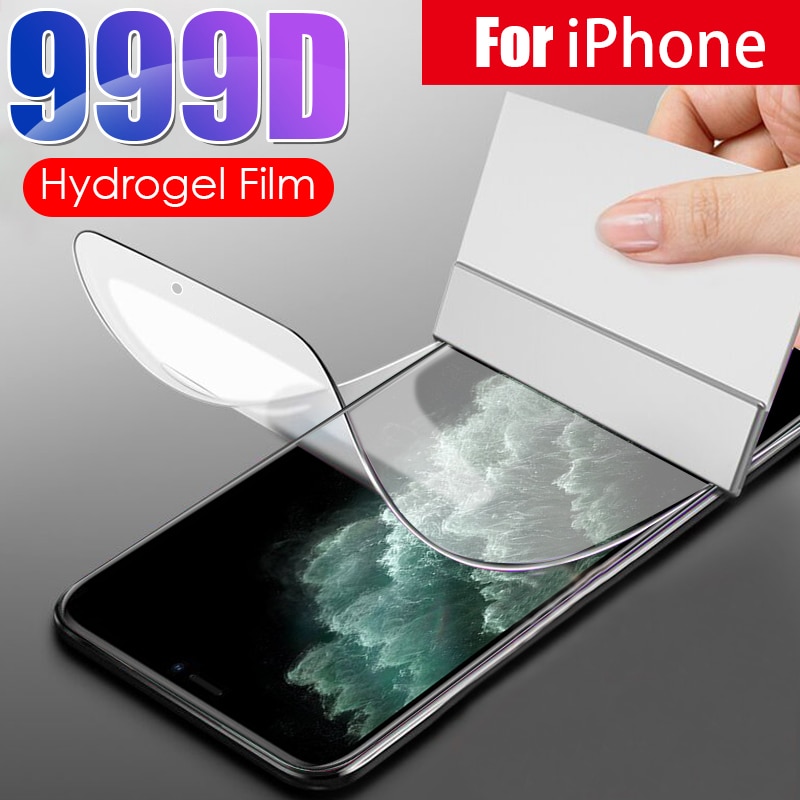 Hydrogel Protective Film for iPhone 14 13 12 11 Pro XS Max X XR (Not Glass) iPhone 8 7 6 Plus SE 2020 2016 Screen Protector Film