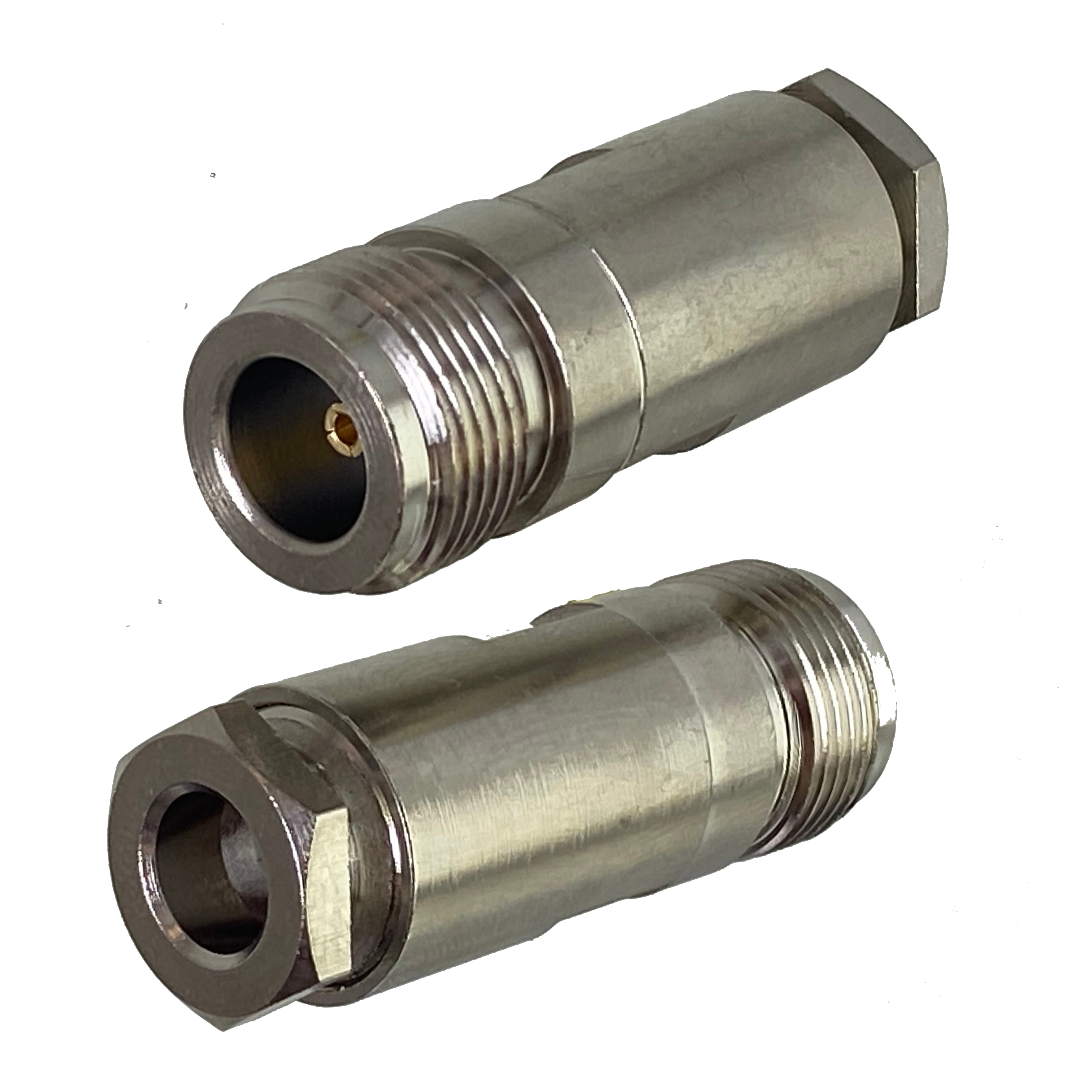 1pcs N Female Jack Connector Clamp RG5 RG6 5D-FB LMR300 Cable RF Coaxial Brass Straight New Wire Terminals