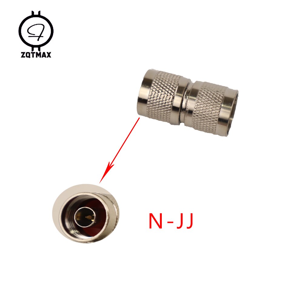 ZQTMAX N-JJ N-Type Male Female Connector Coaxial Connectors Convert Adapter