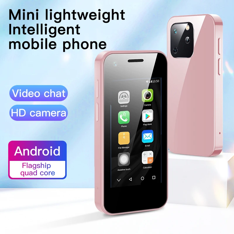 Soyes XS13 Unlocked Mini Android Smart Cell Phone With Plastic Body 2.54" HD Screen Quad Core 1GB RAM 8GB ROM 5.0MP 2 SIM G