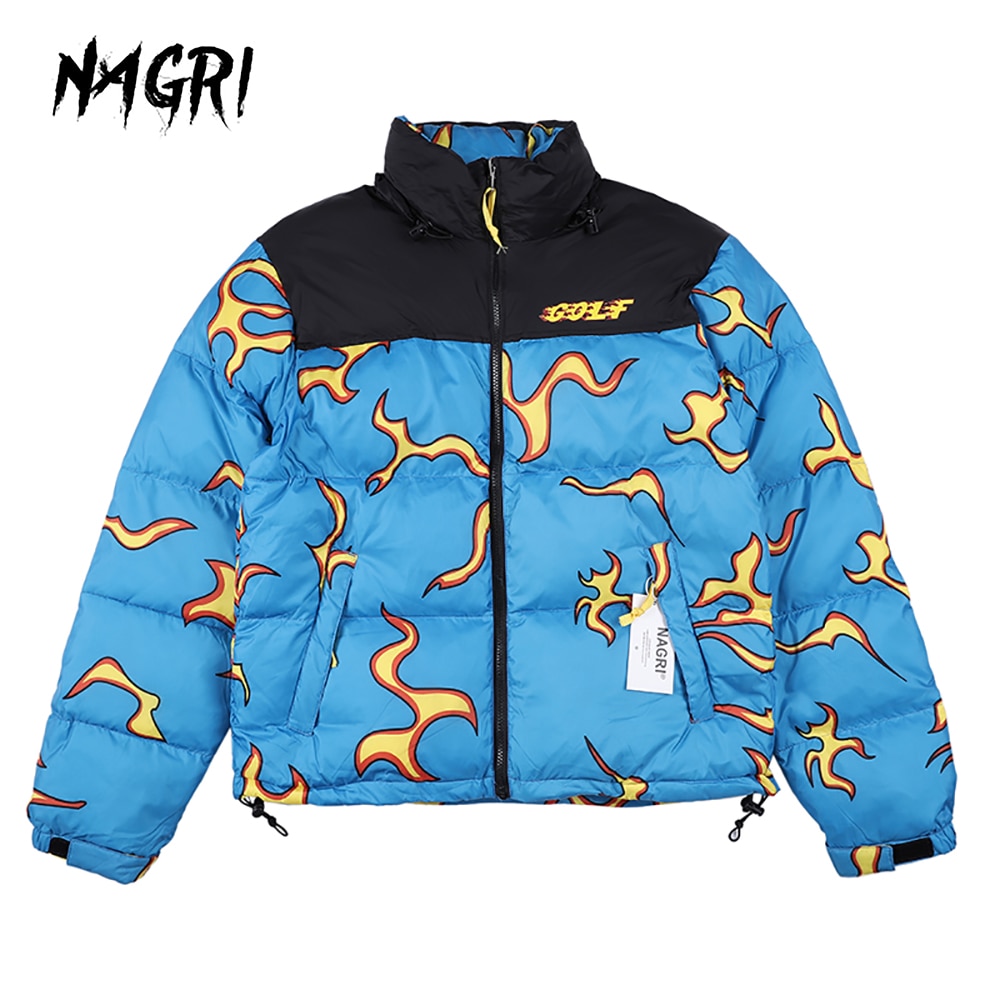 Winter Hooded Down Jacket for Men Gradient Patchwork Hip Hop Streetwear 80% White Duck Down Coat Thick Warm Parka Male Outerwear