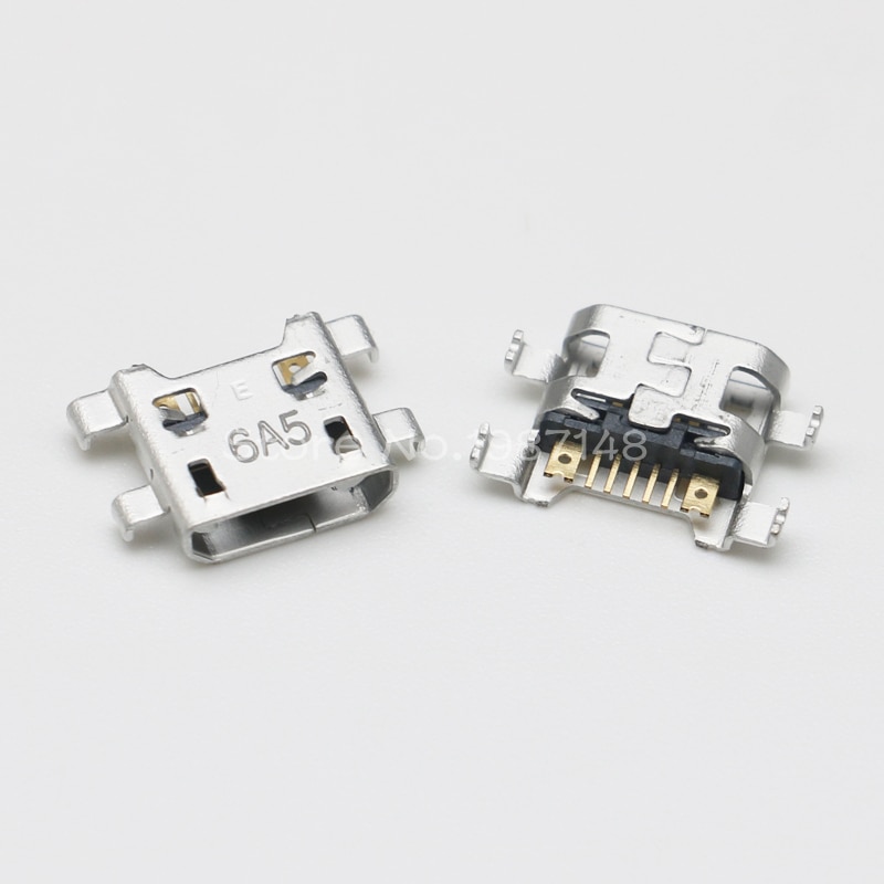 100pcs Micro USB 7Pin Jack Connector Socket Data Charging Port Tail Plug For LG K10 K420 K428 G4 F500 H815 Mini