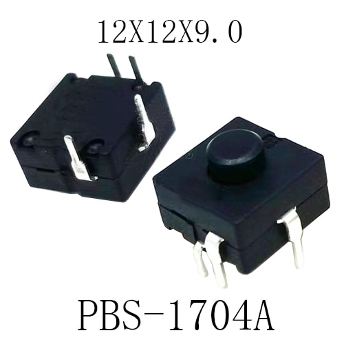 10/20PCS Power Button Switch 12mmx12mm H=9mm 4PIN DIP ON-ON-ON-OFF For Flashlight Electric Torch