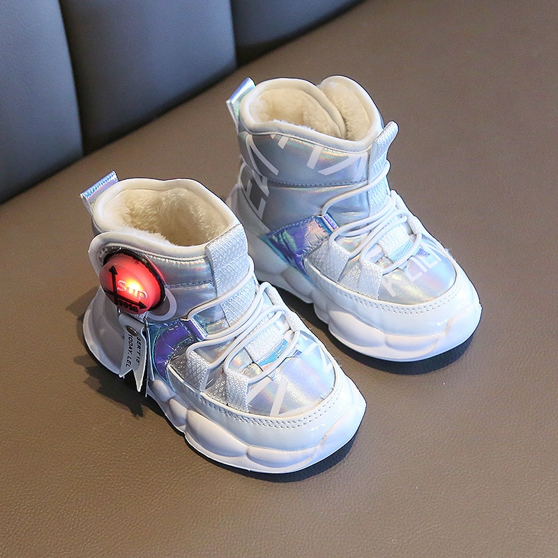 Children's Snow Boots Waterproof Thicken Warm Girls Boots Boys Non-slip Cotton Shoes