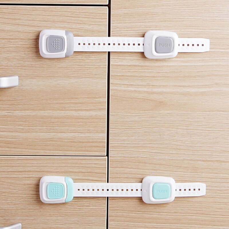 1PC Plastic Cabinet Lock Protect Baby Safety Fridge Lock Safe Fridge Drawer Door Cabinet Cupboard Kids Toddler Safety Locks