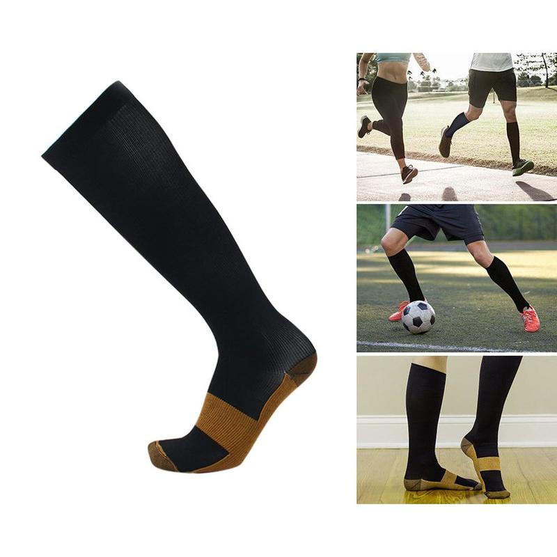 Copper Compression Socks Women Knee High Anti Fatigue Pain Relief Stockings 30 MmHg Athletic Pregnancy Men Running Sports Socks