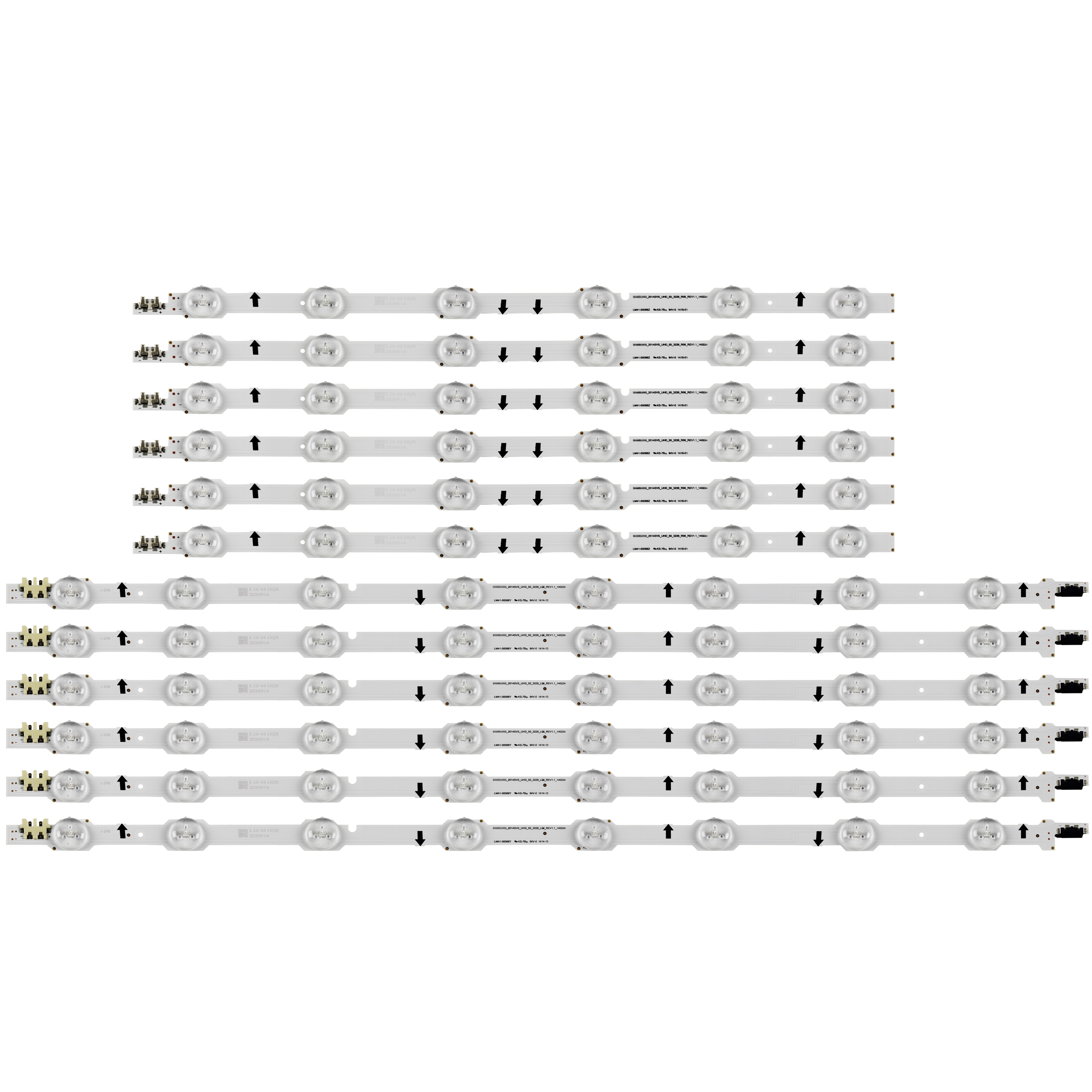 12 PCS LED backlight strip for Samsung UE50HU6900F UN50HU6950 UE50HU7000 UA50HU7000 UE50HU6900S UN50HU6900F BN96-32179A 32178A