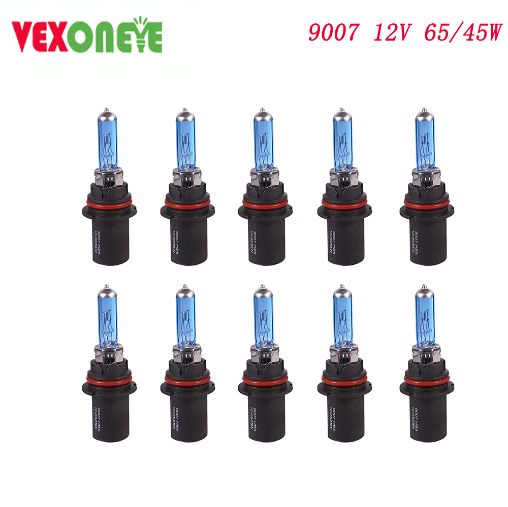 10pcs 9007 HB5 12v 65/55w Auto parts halogen headlight lamp halogen bulb car light