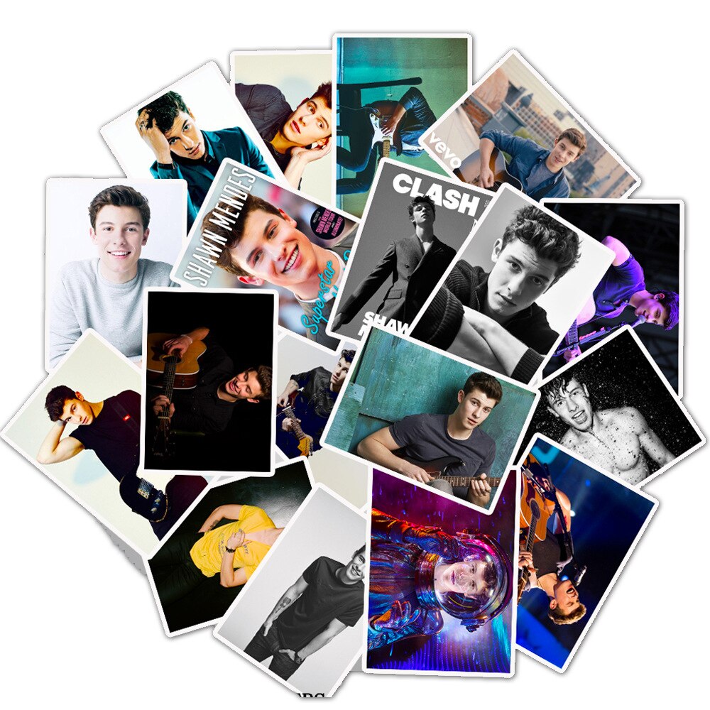 25pcs Singer Shawn Mendes Stickers for Sean Mondz Phone Car Luggage Diary Sticker Mendes Army Mendies Menders Shawnie Stickers