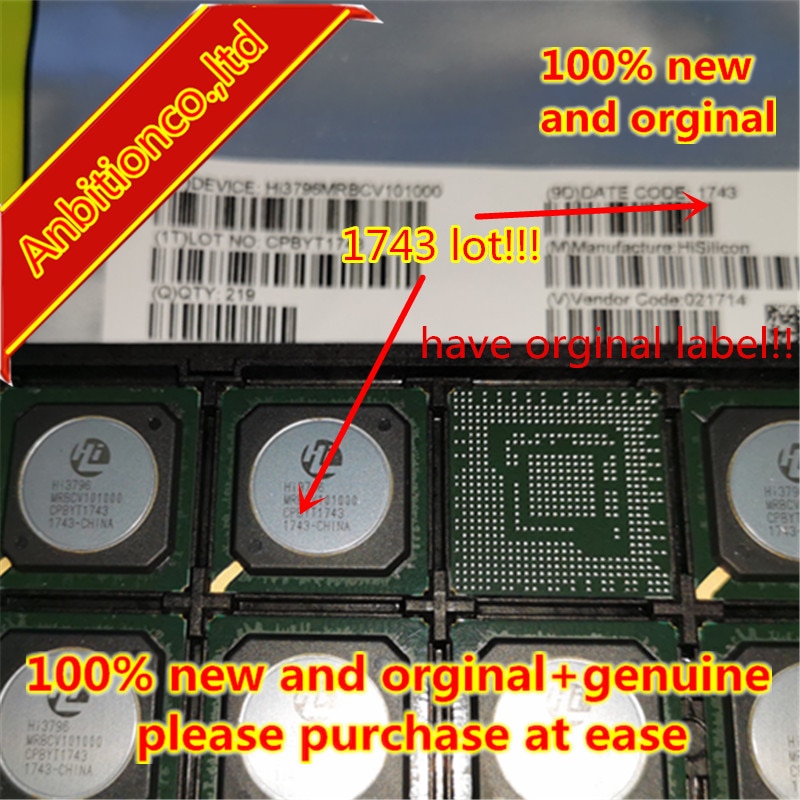 1pcs 100% new and orginal hi3796 hi3796MBRCV101000 in stock real photo orginal sign best qualtiy