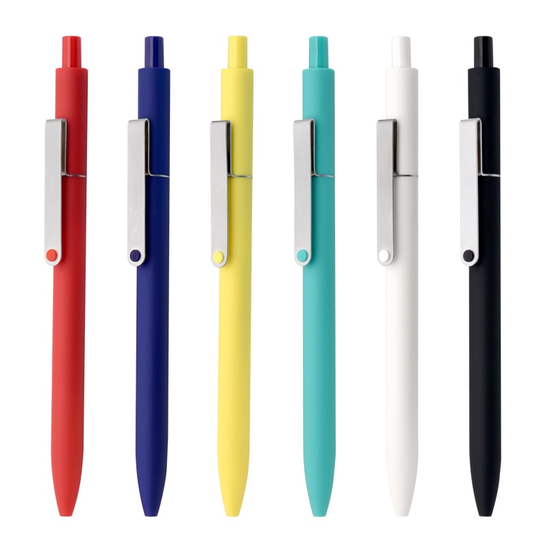 KACOGREEN MIDOT Gel Pen Simple Solid Color 0.5mm Student Signing Pen Ballpoint Pen Black Ink School Office Stationery Supplies