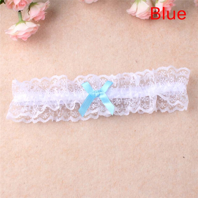 Women Bow Leg Ring Sexy Lingerie Lace Floral Garter Belt Bowknot Leg Loop Wedding Garters Bridal Cosplay Fashion Stocking Ring