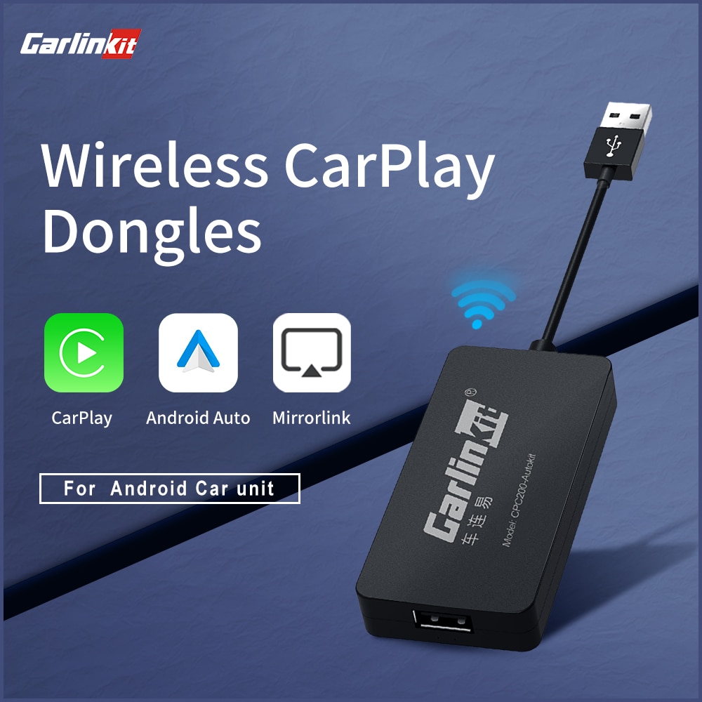 Hot Sale CarlinKit USB Wireless&Wired CarPlay Dongle Android Auto AI Box Mirrorlink Car Multimedia Player Bluetooth Auto Con