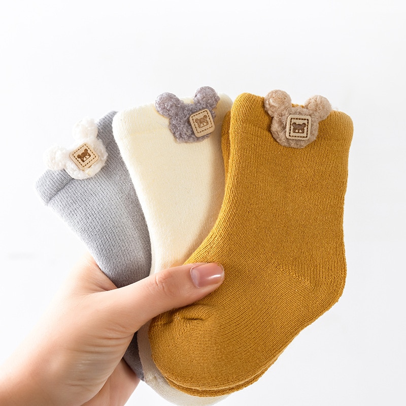 3Pcs HOT Baby Socks Cute Animal Soft Cotton Socks For Newborn Infant Girls Boys Children's Socks Baby Girl Clothes Accessor