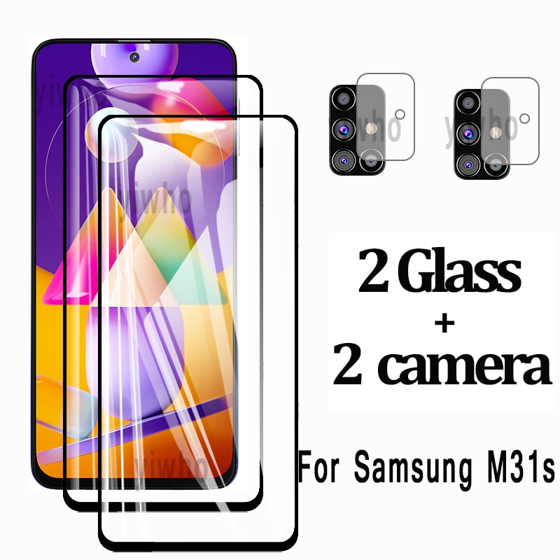Tempered Glass for samsung M31s camera lens film protection for samsung galaxy m31s screen protector protective glass cover