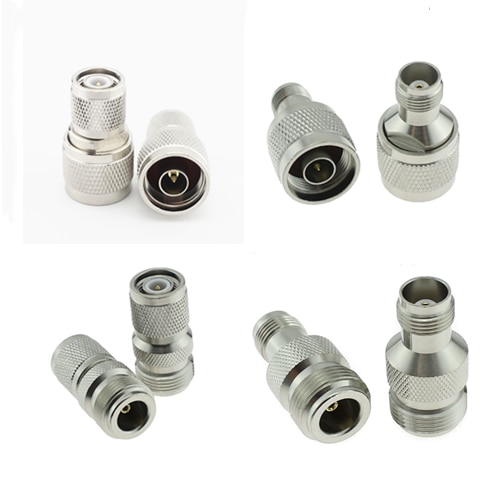 2pcs RF Coaxial Adapter N To TNC Male Plug & Female Jack Connector High Quanlity