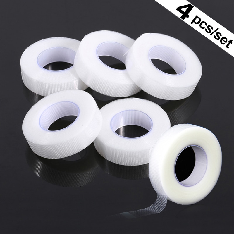 4PCS Bundle Sale Grafting Lashes Medical Adhesive Tape Eyelash Extension Breathable Non-woven Cloth Tapes for Wholesale