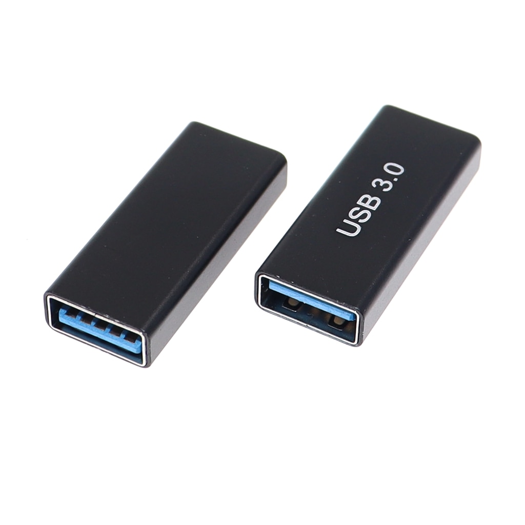USB 3.0 Type A Female to A Female Connector Adapter AF to AF Coupler F/F Gender Changer Extender Converter for Laptop