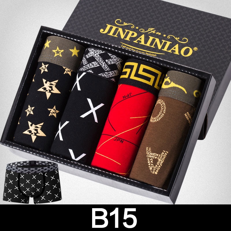 Boxer Pants Men's Underwear Sexy Boxer Pants Men's Underwear New Pattern Comfortable Breathable Men's Underwear F