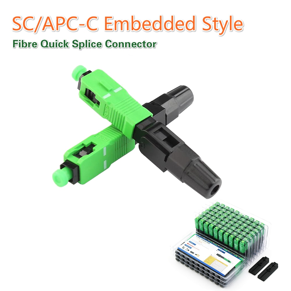 0.3dB SC/APC-C Embedded style FTTH Optic Fast Connector FTTH SC/APC SM Fast Connector for CATV Fibre Quick Splice Connector