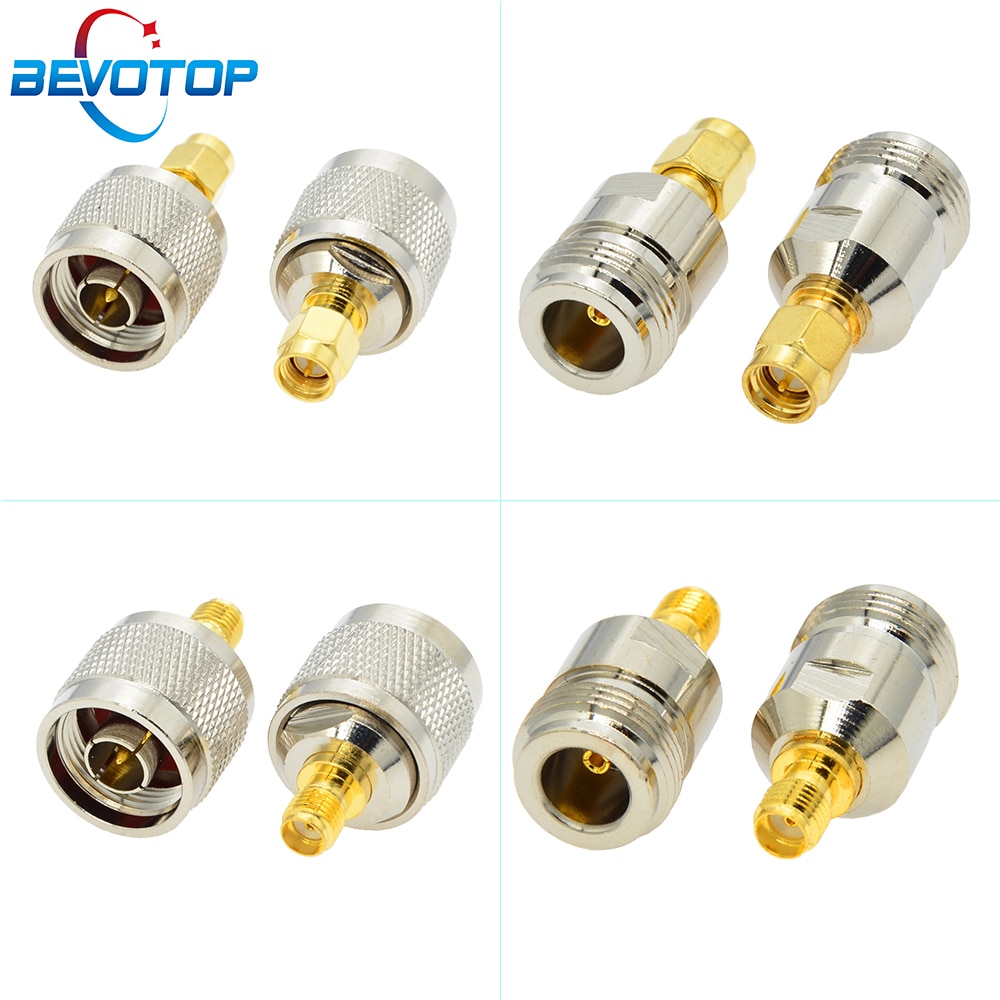 1 PCS 6 Types SMA to N Adapter RF Connectors Straight N Male/Female to SMA Male/Female Adapter Coaxial