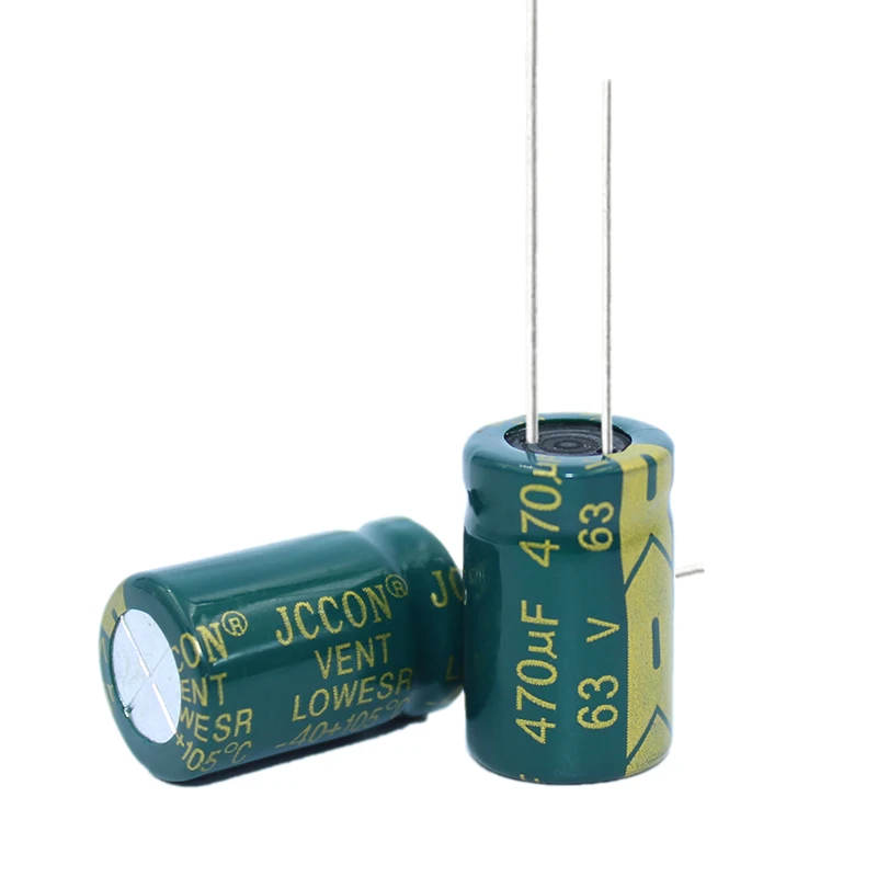5pcs High frequency low resistance aluminum electrolytic capacitor 63V470UF 470uf63v volume: 13x21
