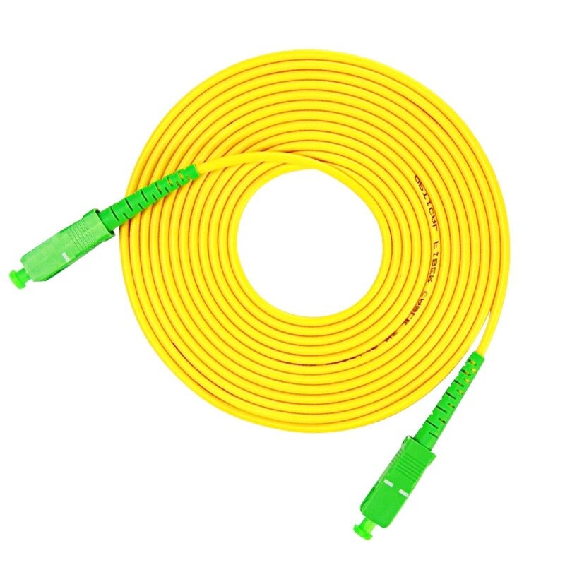 50pcs 1/2/3/5/10M SC APC-SC APC SM Simplex SX 3.0mm 9/125um SC/APC Fiber Optic Patch Cord