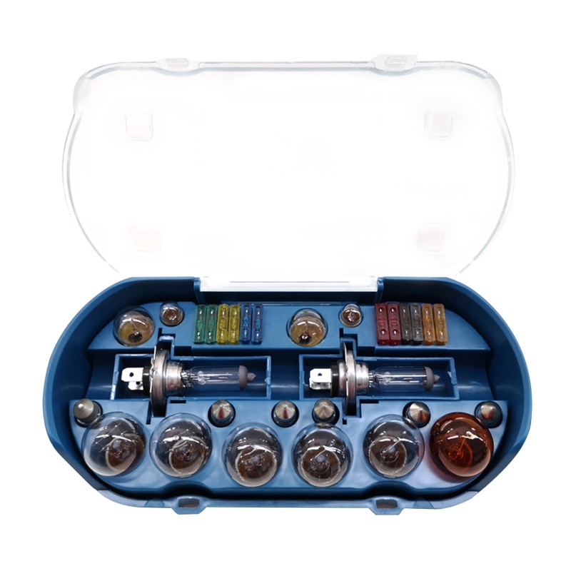 Portable Car Emergency Kit Halogen Bulb H4 H7 H1 12V 60/55W P43T 1157 P21S25 ATC FUSE T10 W5W BAY15D R5W Multi-model Lamp