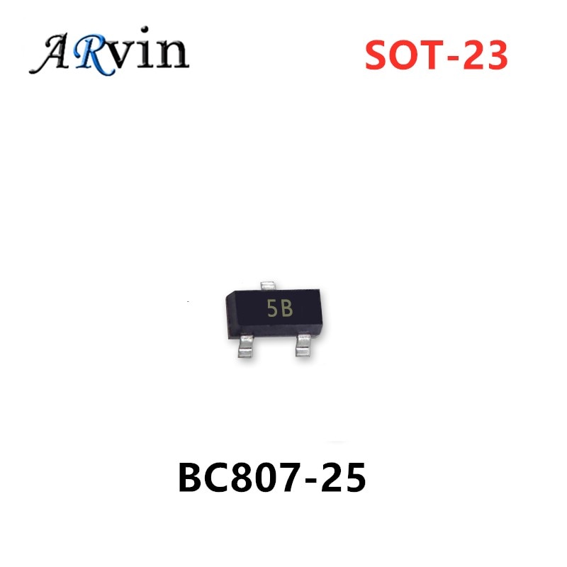 100PCS BC807-25 SOT23 SMD transistor
