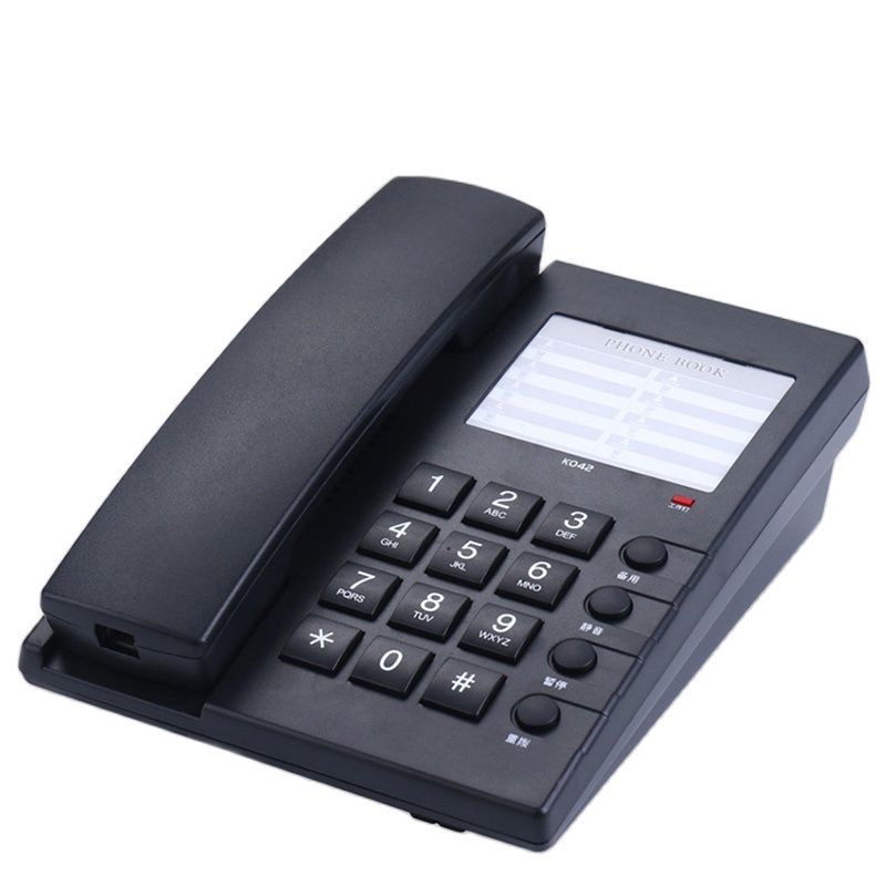 Wall Mountable Corded Telephone Phone with Phone Number Card, Mute, Big Buttons Home Hotel Wired Desktop Phone Office Landline