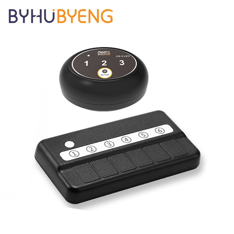 BYHUBYENG Oficina Sound System Klantenservice Contact Touch Buttons Service A Table Campana De Llamada Wireless Transmitter