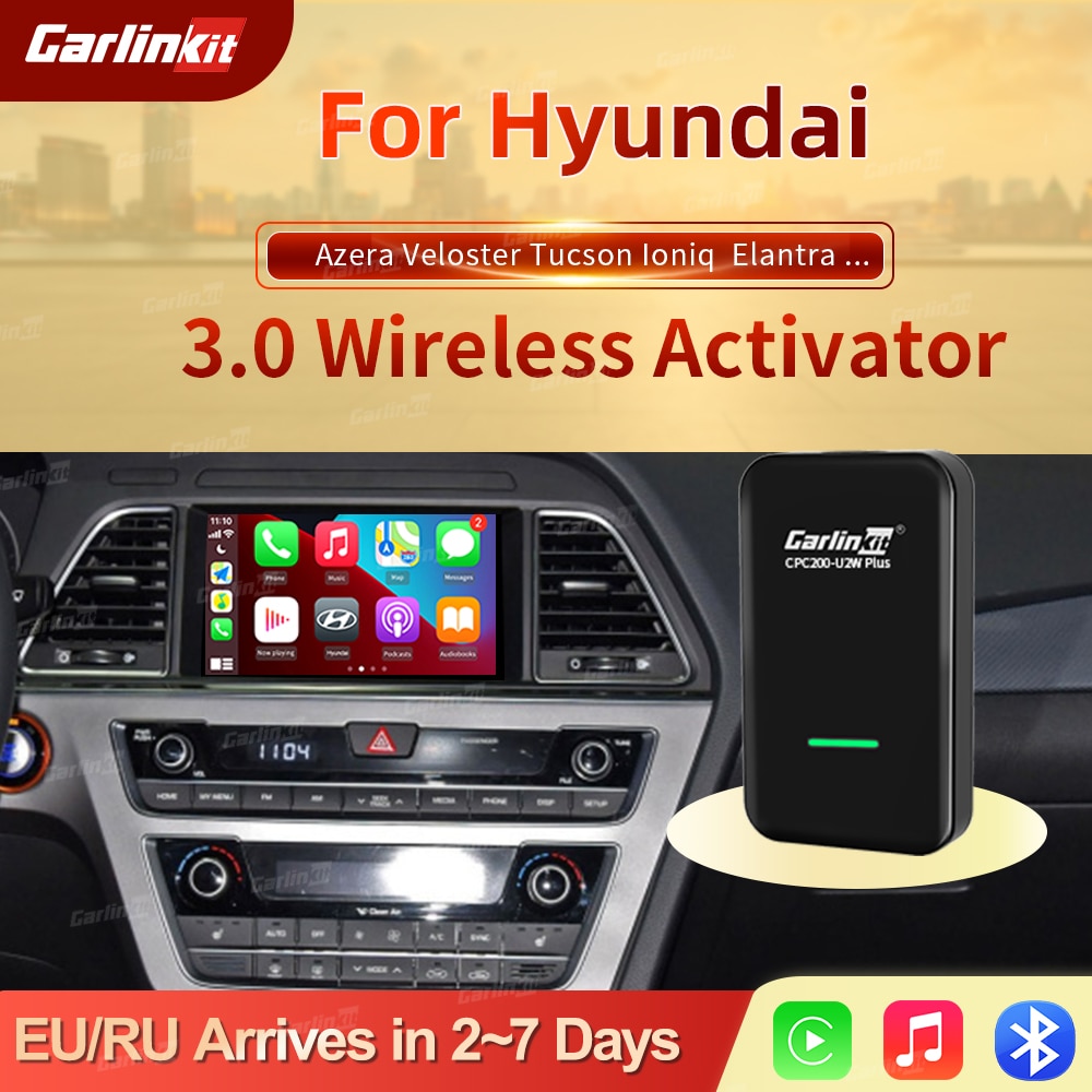 Carlinkit 3.0 For Apple CarPlay Wireless Adapter For Hyundai Palisade Sonata Kona Genesis Ioniq IOS14 Plug And Play Car MP4 Play