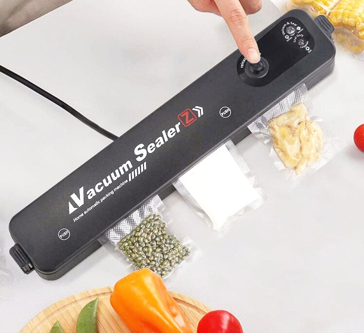 Vacuum Sealer Packaging Machine 220V/110V Electric Household Food Vacuum Sealer Film Sealer Vacuum Packer Including 10Pcs Bags