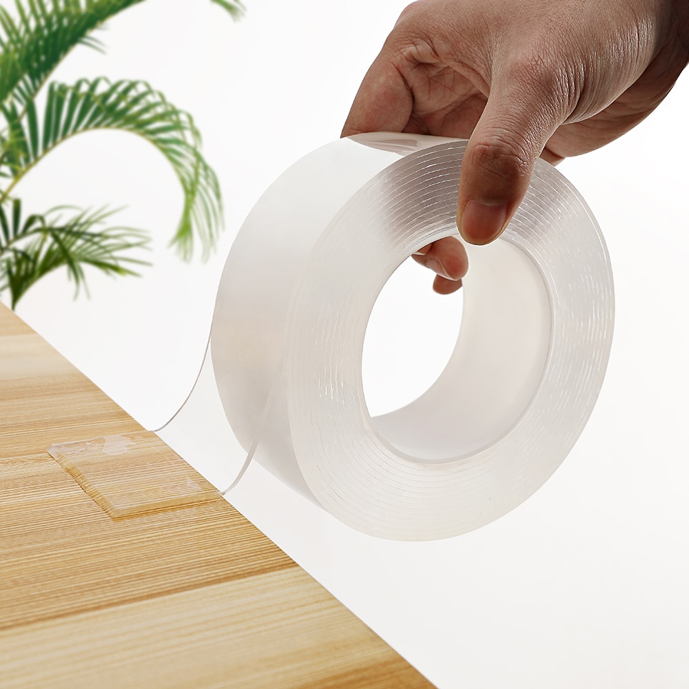 Home reusable Tape double sided adhesive for Face Super Gadget Strong Traceless cinta doble cara Transparent Nano Glue
