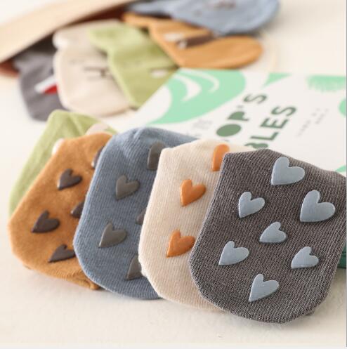 3Pair 0-5 YSpring and summer new children's tube socks anti-skid dispensing baby floor early teaching step trampoline socks