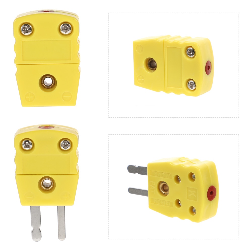 Thermocouple Type K Plug Connector Adapter Wire Joint Pin Male Mini Female Sensors Terminal Cable Probe Case Temperature