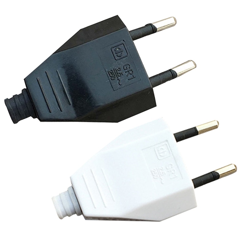 250V 16A Rewirable EU Power Cord CE Male Plug Female Socket Electrical Plug Industrial Vintage Style Rewire Plug Adapter