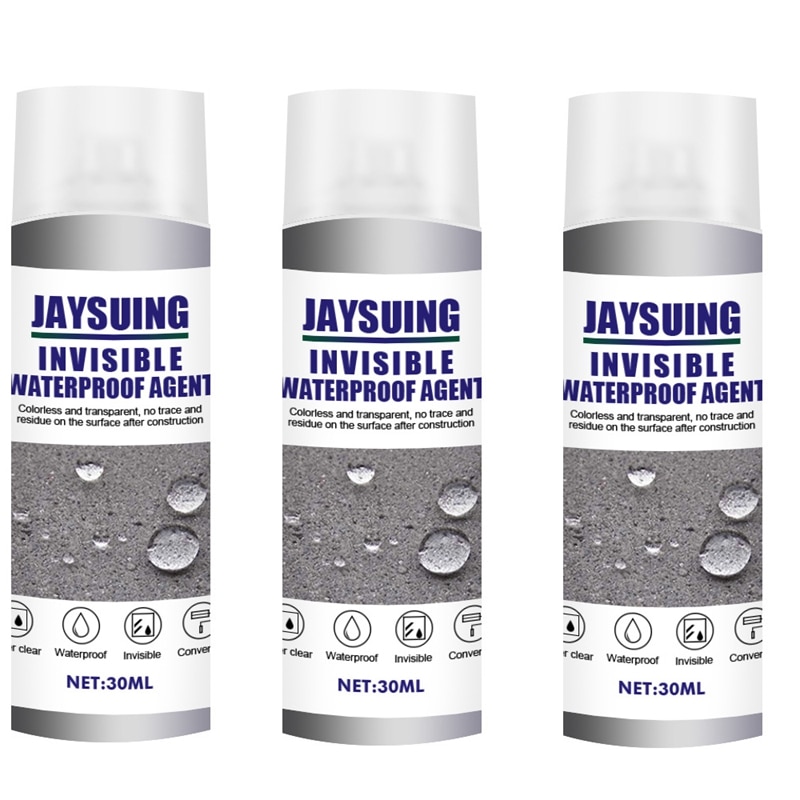 JAYSUING 3PC Sealant Spray Coating Liquid Waterproof Strong Adhesion Spray Leak Water Leak Repair Sealant Plug