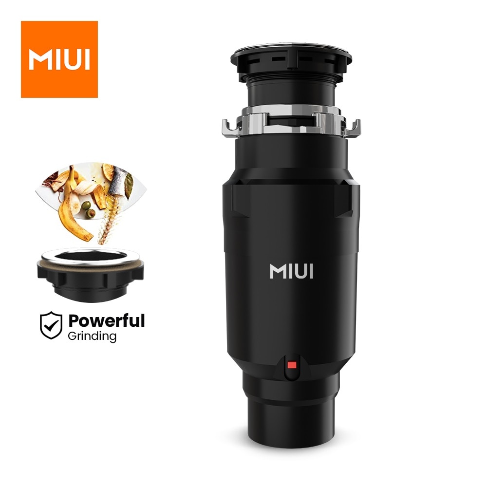 Continuous Feed Garbage Disposal with Sound Reduction,1/2 HP Food Waste Disposer with Stainless Steel Grinding System