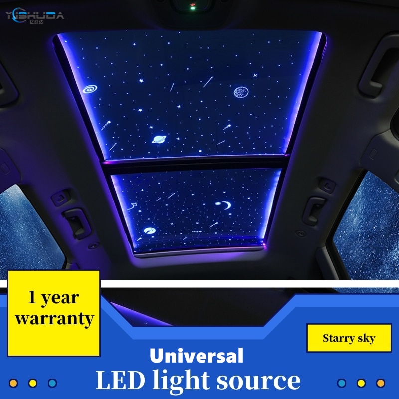 Sunroof, starry sky top, cool atmosphere light, starry sky, galaxy star romantic light gift, suitable for various models