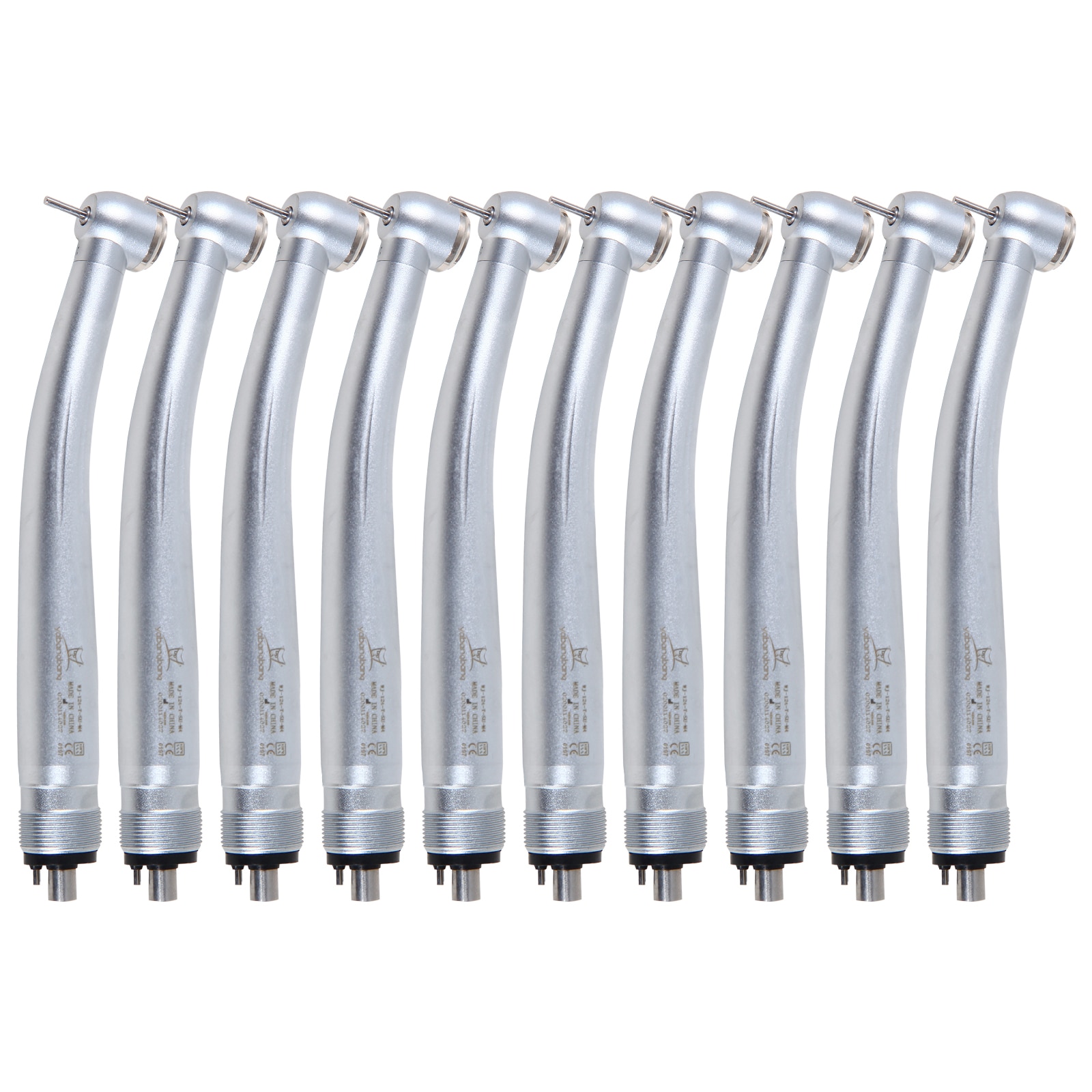 10 pcs Dental 4 Hole large Head Air Turbine High Speed Handpiece push button for NSK large head stainless steel