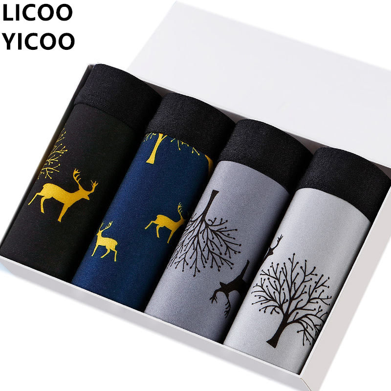 4pcs/lot underpants hot man cotton panties thermal underwear for men panties gift for men's fashion shorts male body beauti
