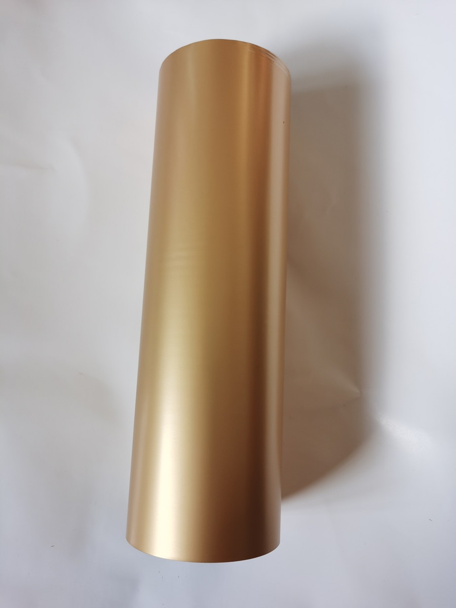 Metallic foil matt gold 360 color Hot stamping foil hot press on paper or plastic meterials 21cm x 120m